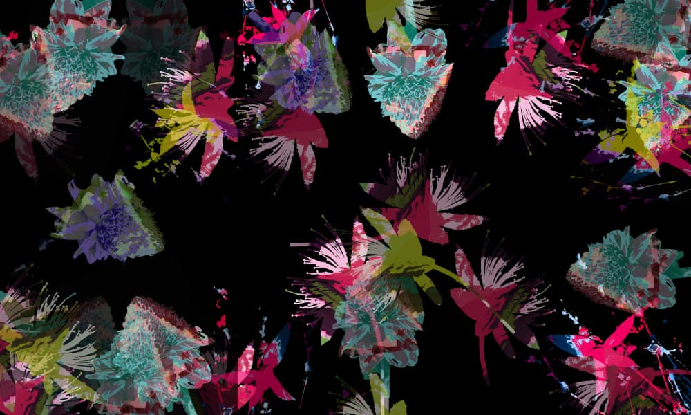 Colorful Abstract Blossoms by cartissi — canvas wall art