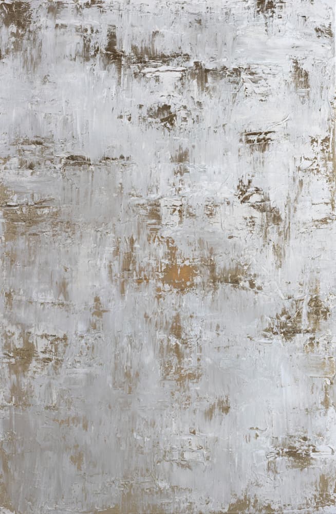 Elegant Gold White Abstract by Anete Purina-Purite — canvas wall art