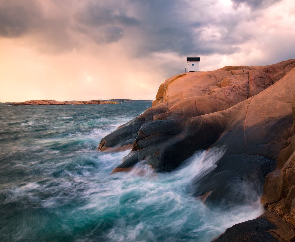 Stormy Coastal Lookout by Christian Lindsten — canvas wall art