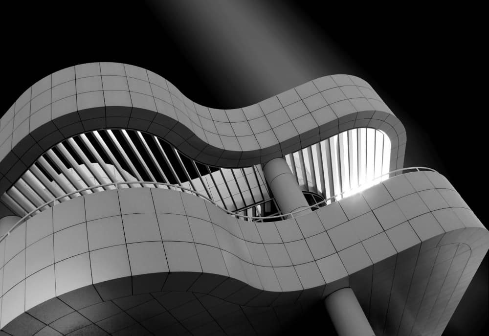 Modern Architectural Flow by Ivan Huang — canvas wall art