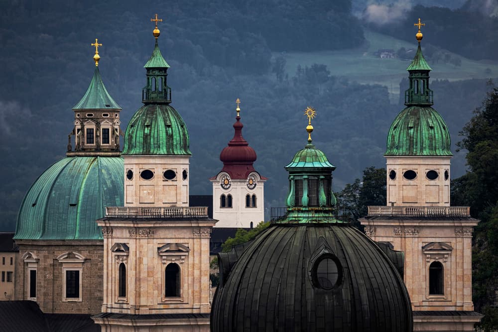 Historic European Church Domes by Christopher Budny — canvas wall art