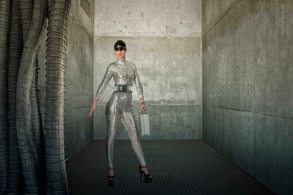 Sleek Futuristic Woman by Christine von Diepenbroek — canvas wall art
