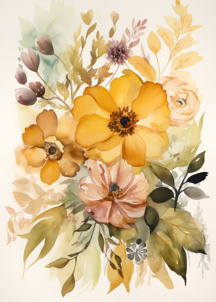 Summer Flowers No 5 by Andreas Magnusson — canvas wall art