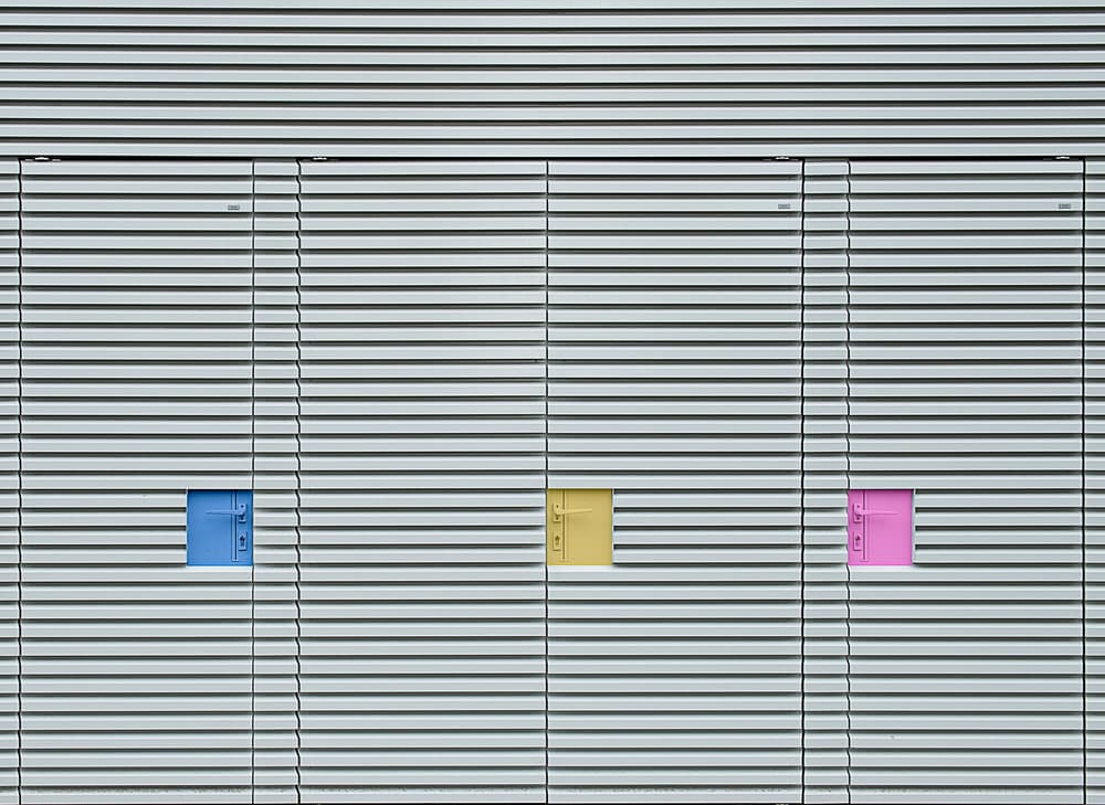 Colorful Striped Wall by Harry Verschelden — canvas wall art