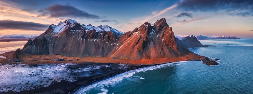 Majestic Winter Coast by Luigi Ruoppolo — canvas wall art