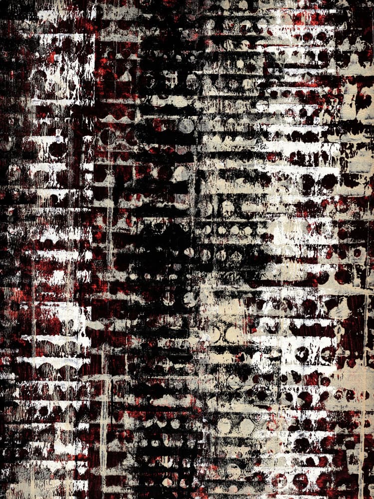 Distressed Geometric Abstract by Petr Strnad — canvas wall art