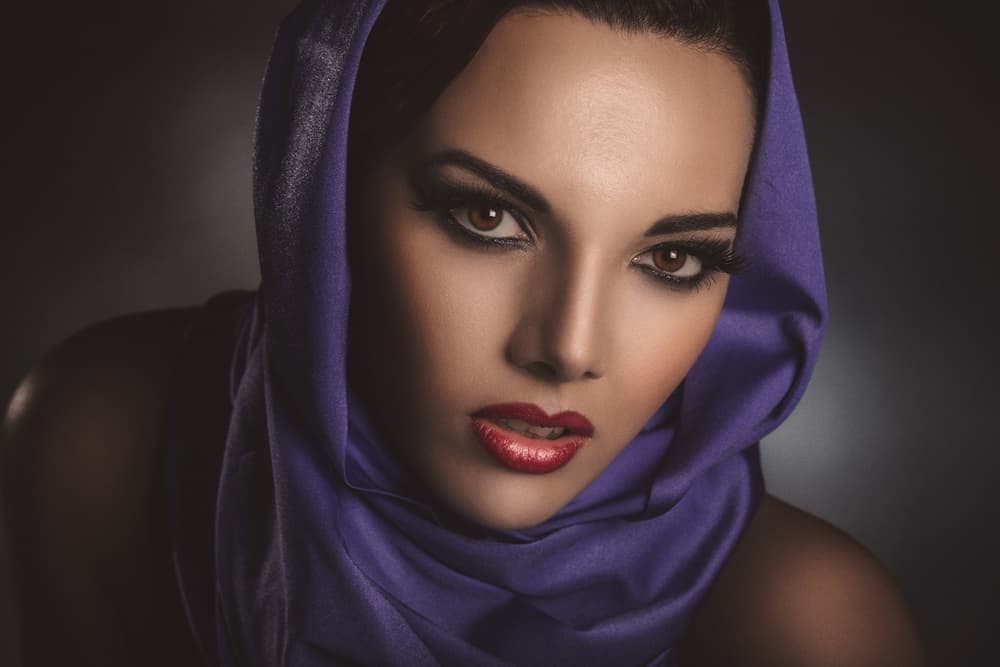 Alluring Purple Portrait by Peppe Tambè — canvas wall art