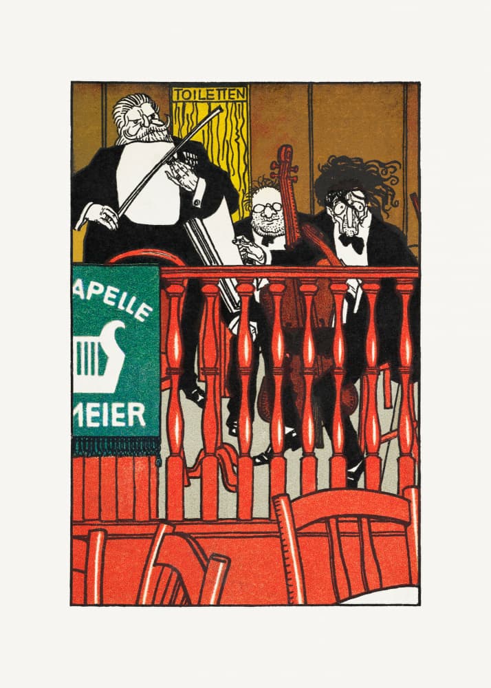 Salon Orchestra Meier by Moriz Jung — canvas wall art