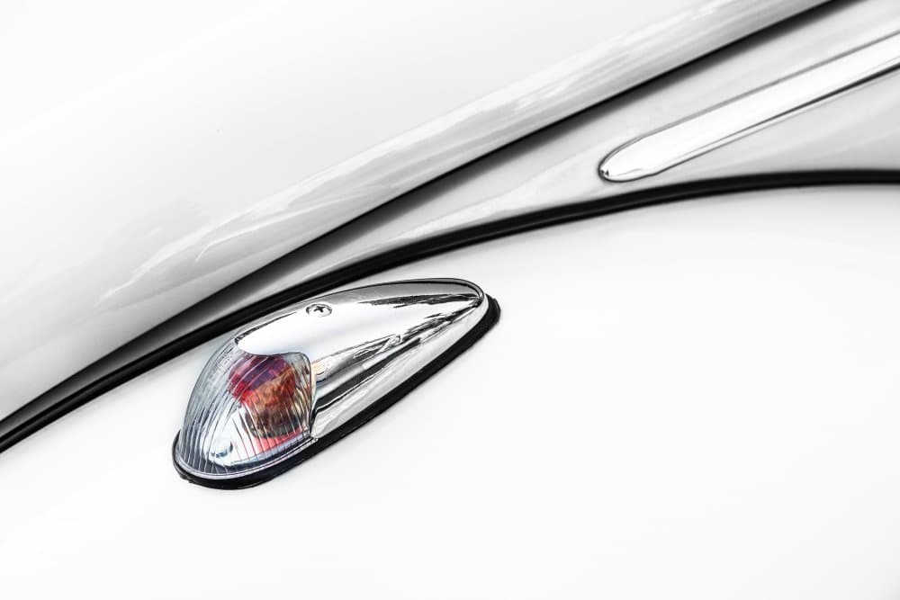 White Vintage Car Light by Stephan Rückert — canvas wall art