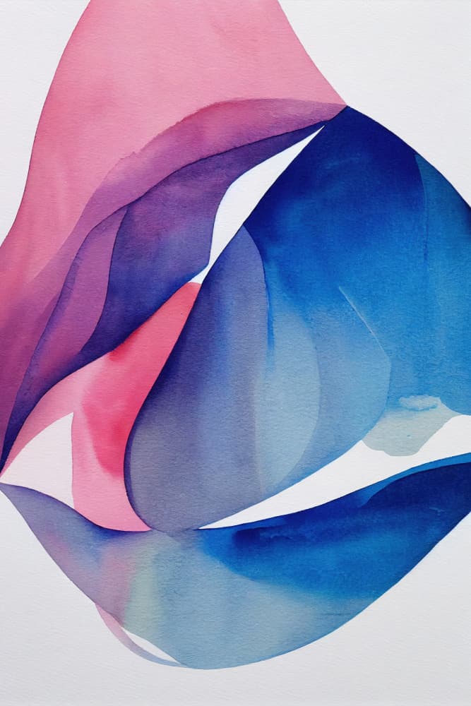 Soft Abstract Color Flow by Mauro — canvas wall art