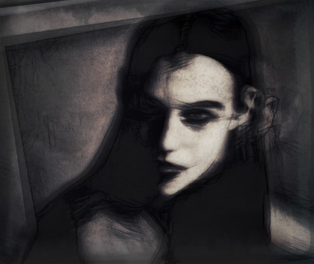 Dark Mysterious Woman by Dalibor Davidovic — canvas wall art