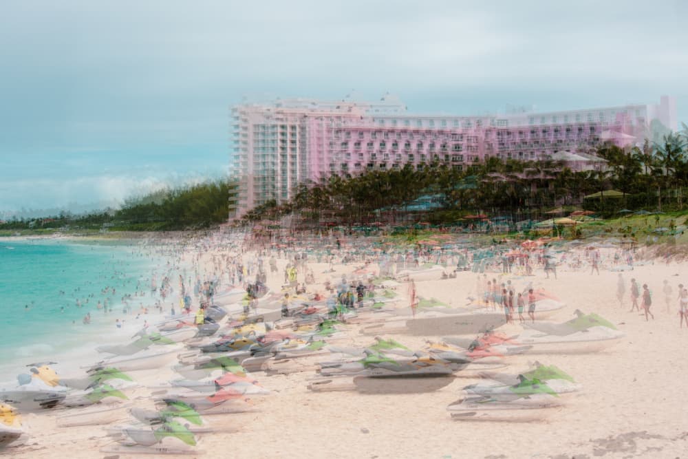 Pink Paradise Motion by Cindy Liu — canvas wall art