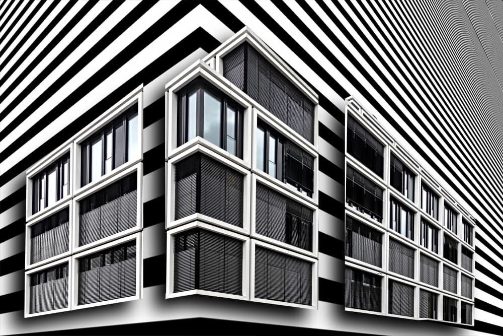 Optical Urban Geometry by Erhard Batzdorf — canvas wall art
