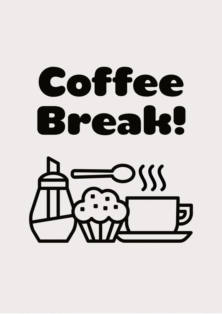 Coffee Break Sweet Treat by FINE FINE STUFF — canvas wall art