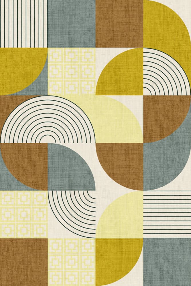 Mid-Century Geometric Pattern