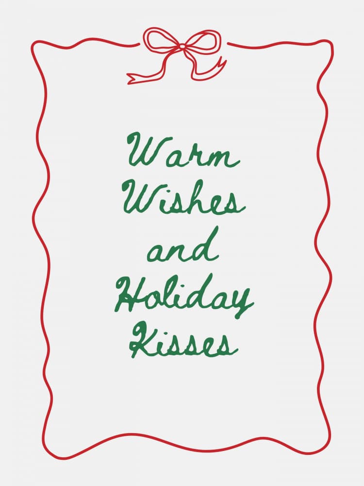 Warm Holiday Wishes by Jolly and Dash — canvas wall art