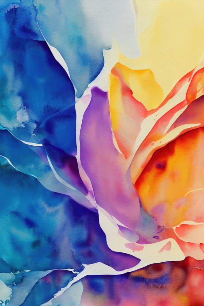 Colorful Abstract Flow by Mauro — canvas wall art