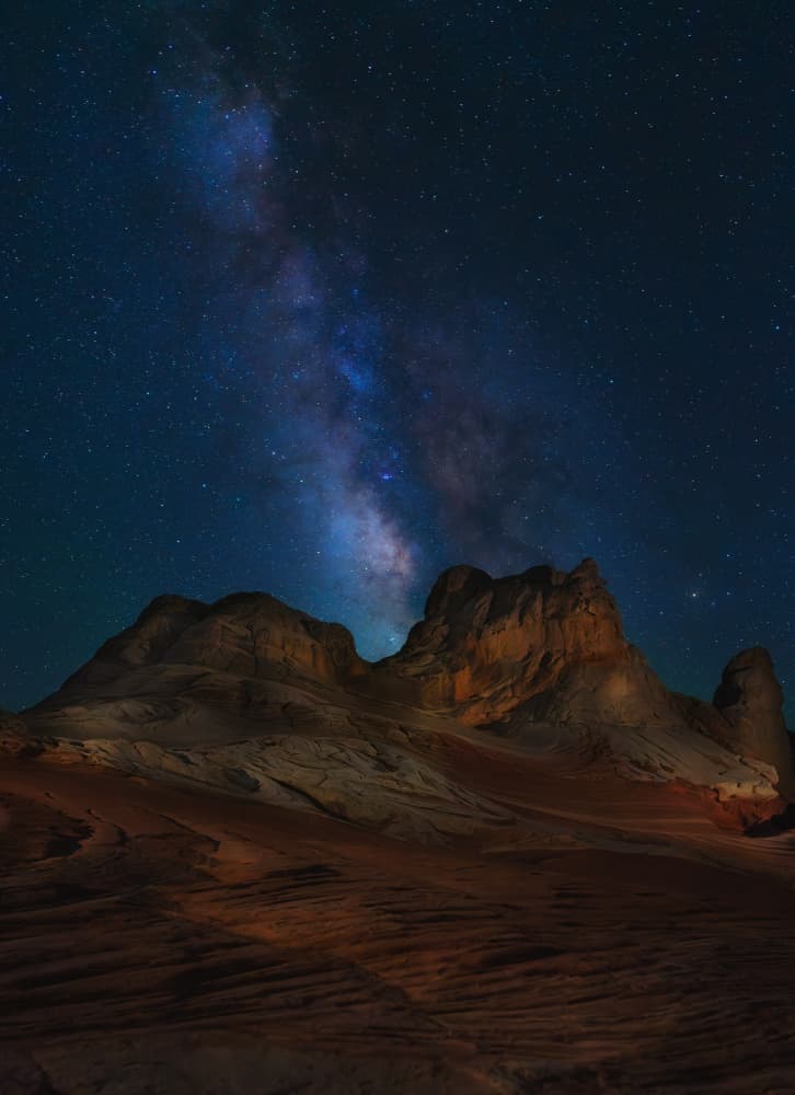 Milky Way Desert Night by Jie Fischer — canvas wall art