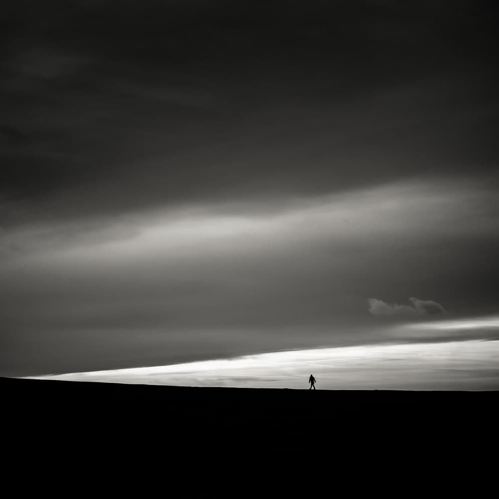 Solitary Figure Horizon by Christian Meermann — canvas wall art