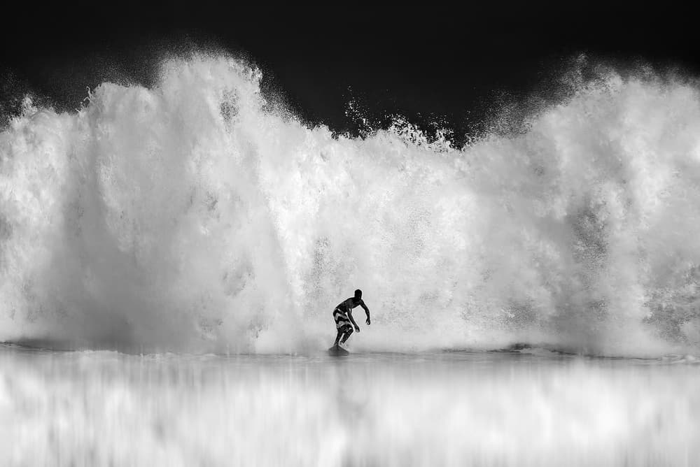 Big Wave Surfer by Hua Zhu — canvas wall art
