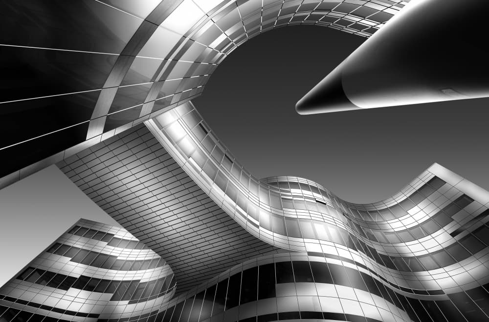 Modern Architectural Curves by jordiegeatorrent — canvas wall art