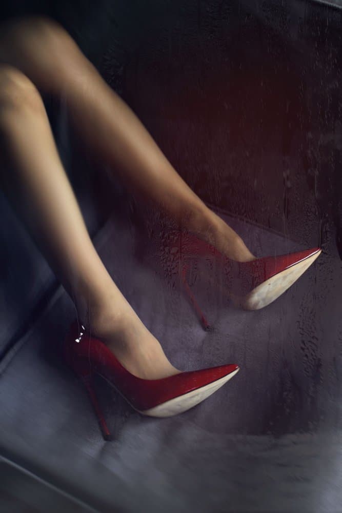 Glamorous Red Heels by Erik Schottstaedt — canvas wall art