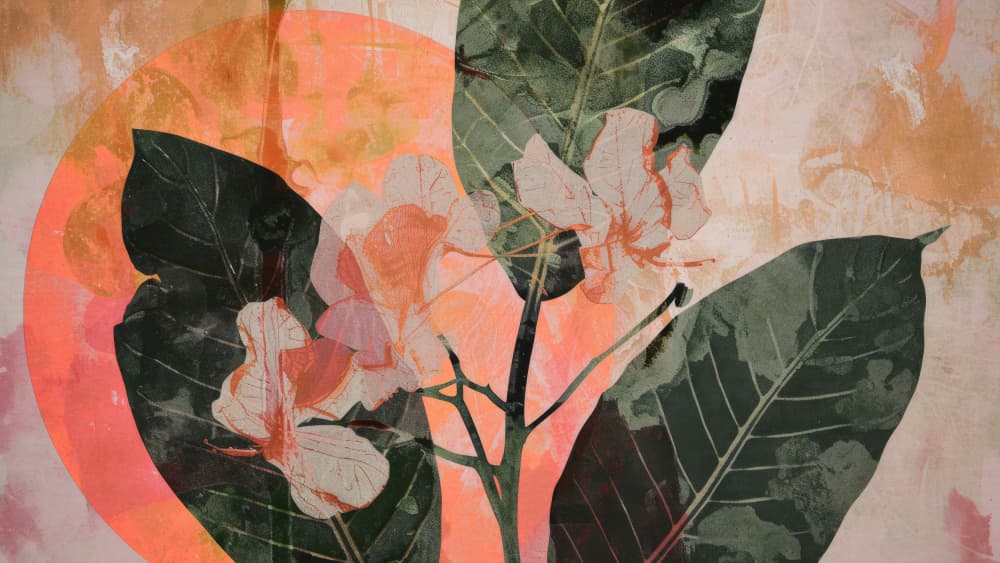Golden Bloom Fusion by Treechild — canvas wall art