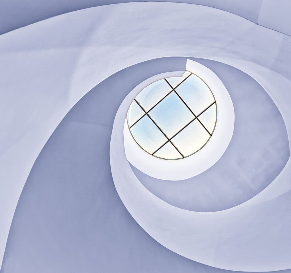Upward Spiral Skylight by Martin Fleckenstein — canvas wall art