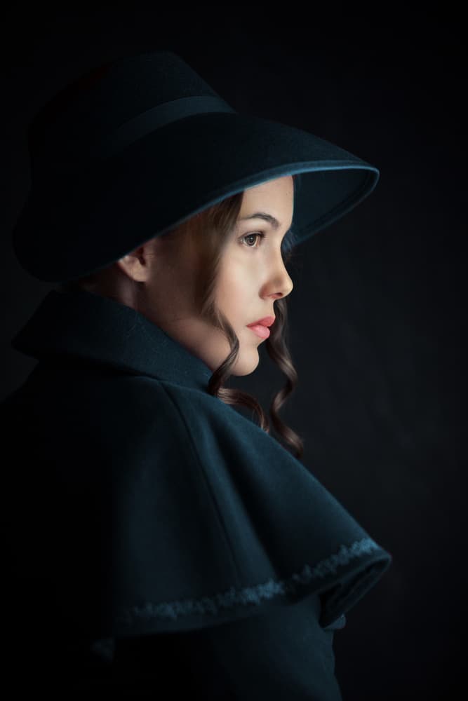Woman In Dark Hat by Ildiko Neer — canvas wall art
