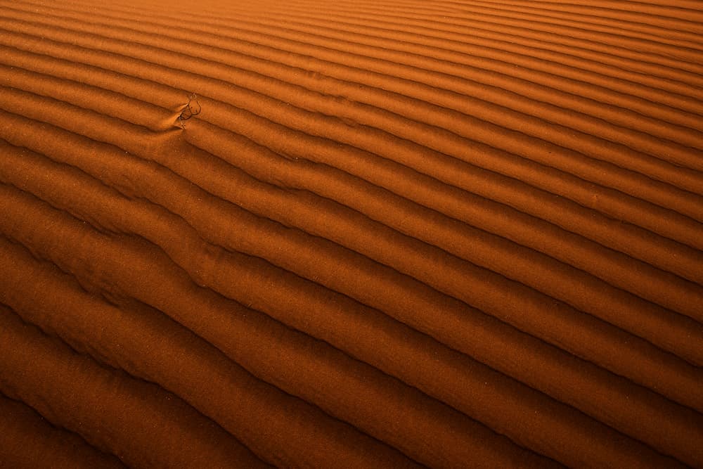 Orange Desert Ripples by Ibrahim Nabeel — canvas wall art