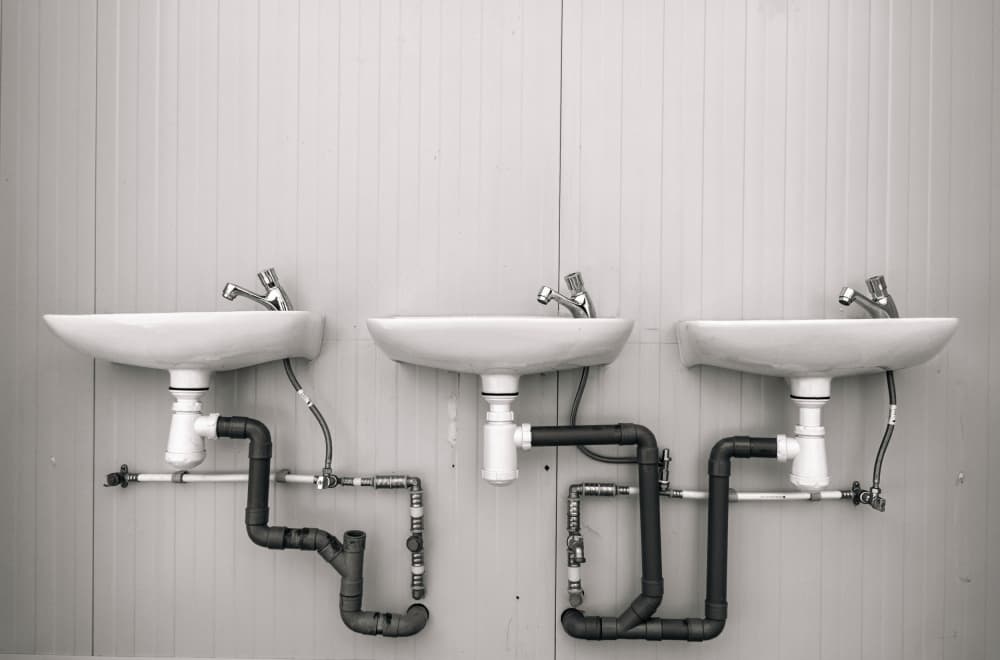 Exposed Plumbing Sinks by Marco Antonio Cobo — canvas wall art