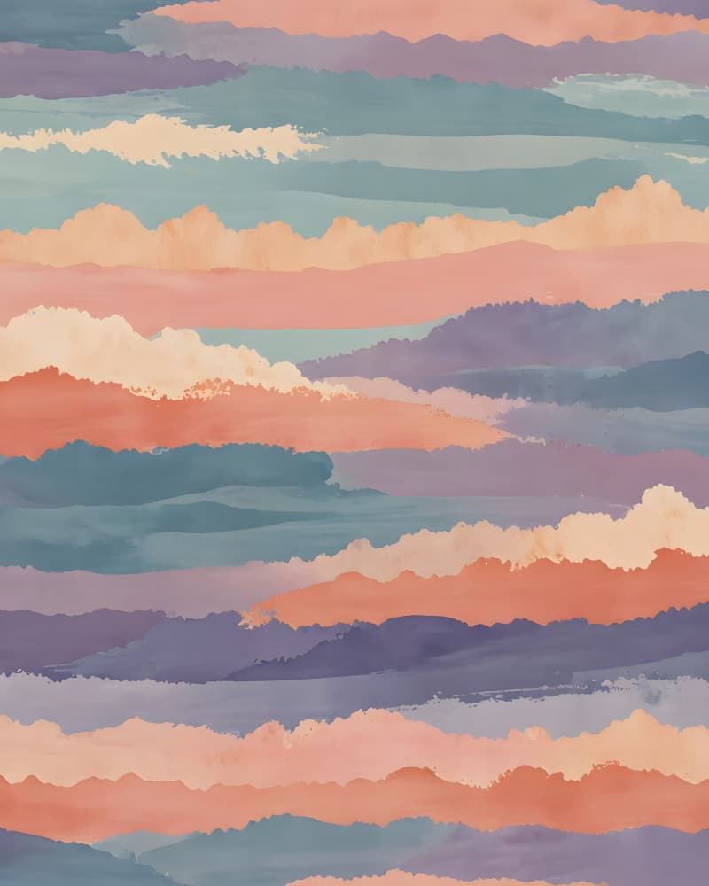Dreamy Pastel Clouds by Kintsugi99 — canvas wall art