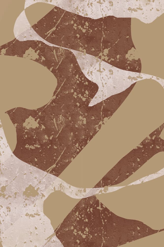 Earthy Abstract Shapes by Yuli Saputra — canvas wall art