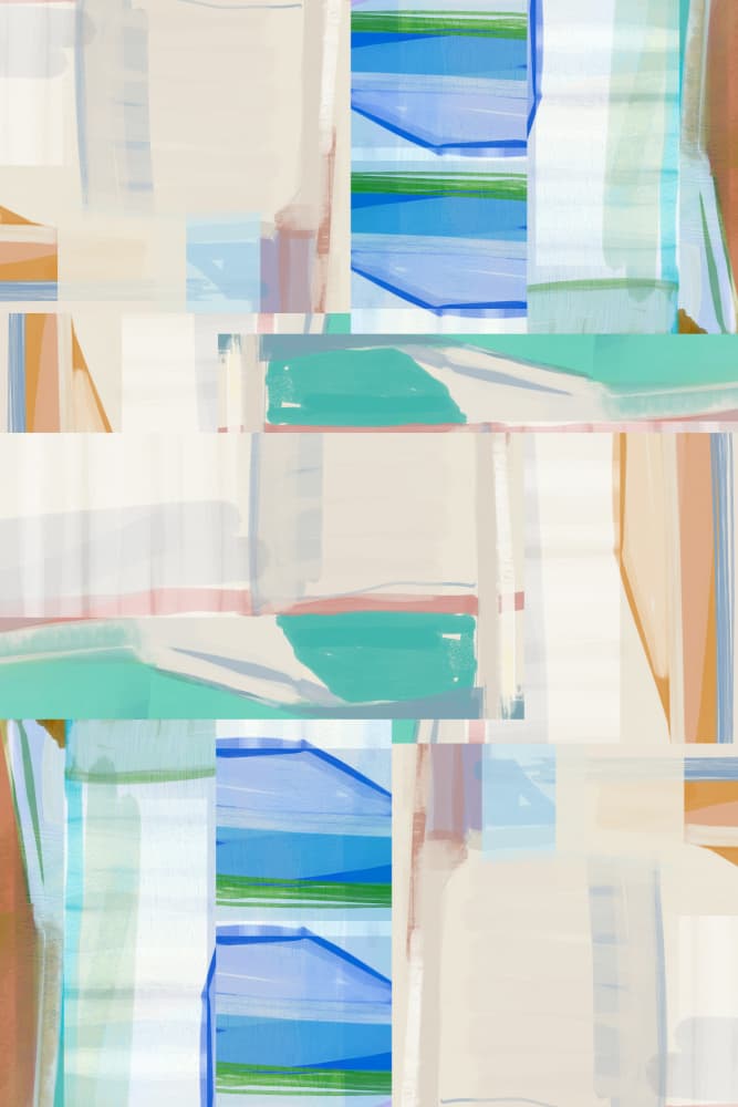Serene Abstract Layers by cartissi — canvas wall art