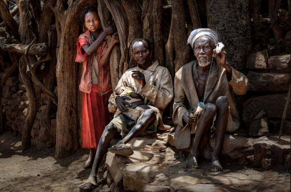 Ethiopian Family Generations by Irene Perovich — canvas wall art