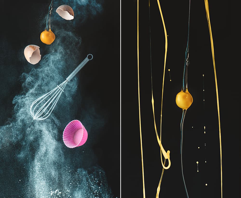 Dynamic Baking Ingredients by Dina Belenko — canvas wall art