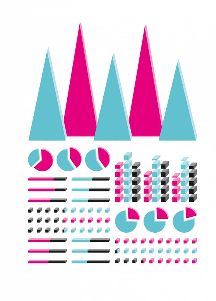 Geometric Data Visualization by kathrinmay — canvas wall art