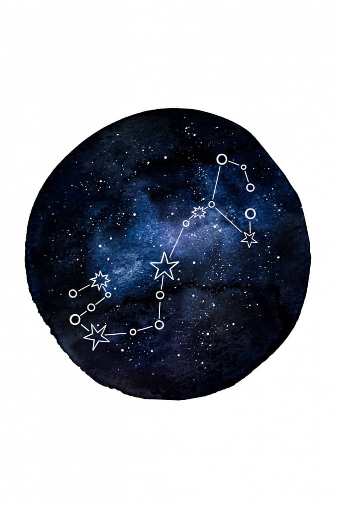 Scorpio Constellation Night Sky by EMELIEmaria — canvas wall art