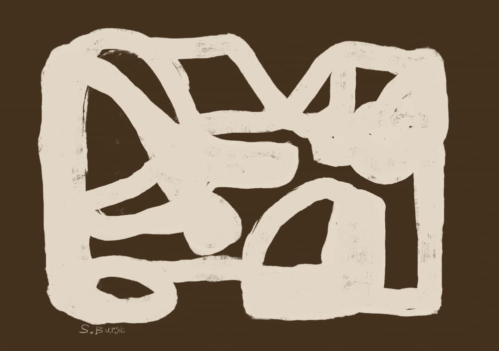 Organic Abstract Shapes by Sharyn Bursic — canvas wall art
