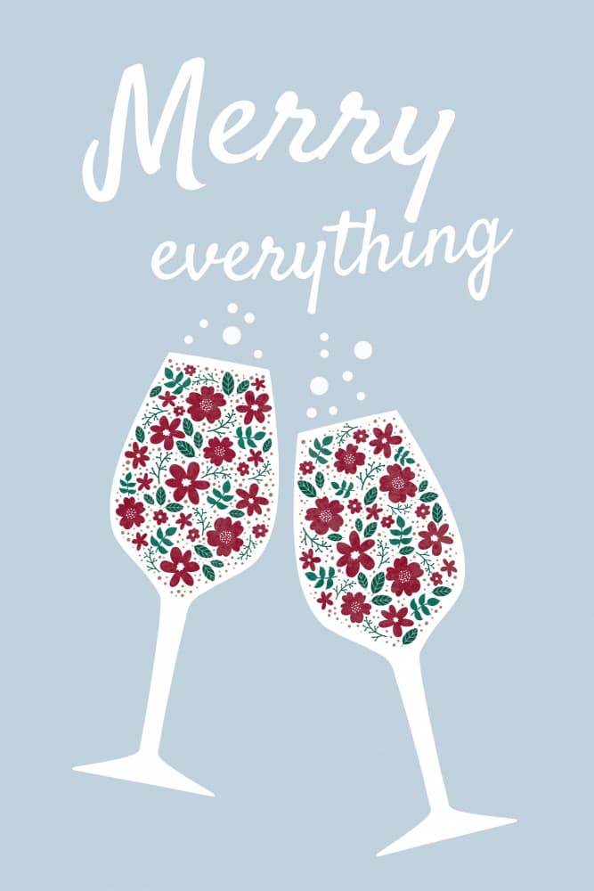 Merry Everything Cheers by EMELIEmaria — canvas wall art