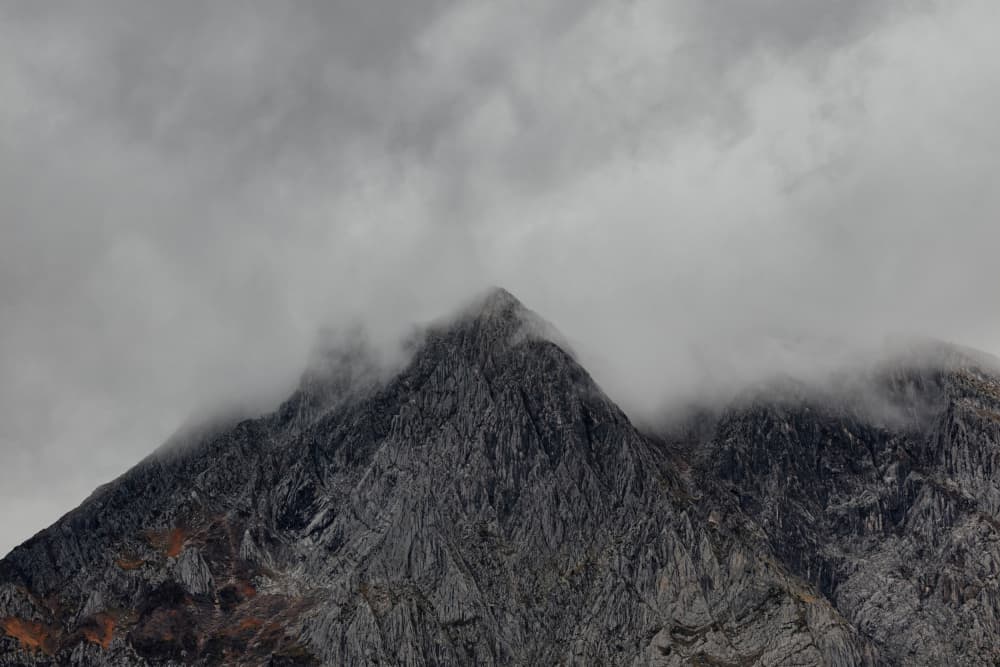 Misty Mountain Summit by Javier Pardina — canvas wall art