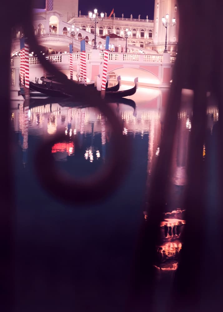Venetian Night Reflection by Pictufy Studio III — canvas wall art