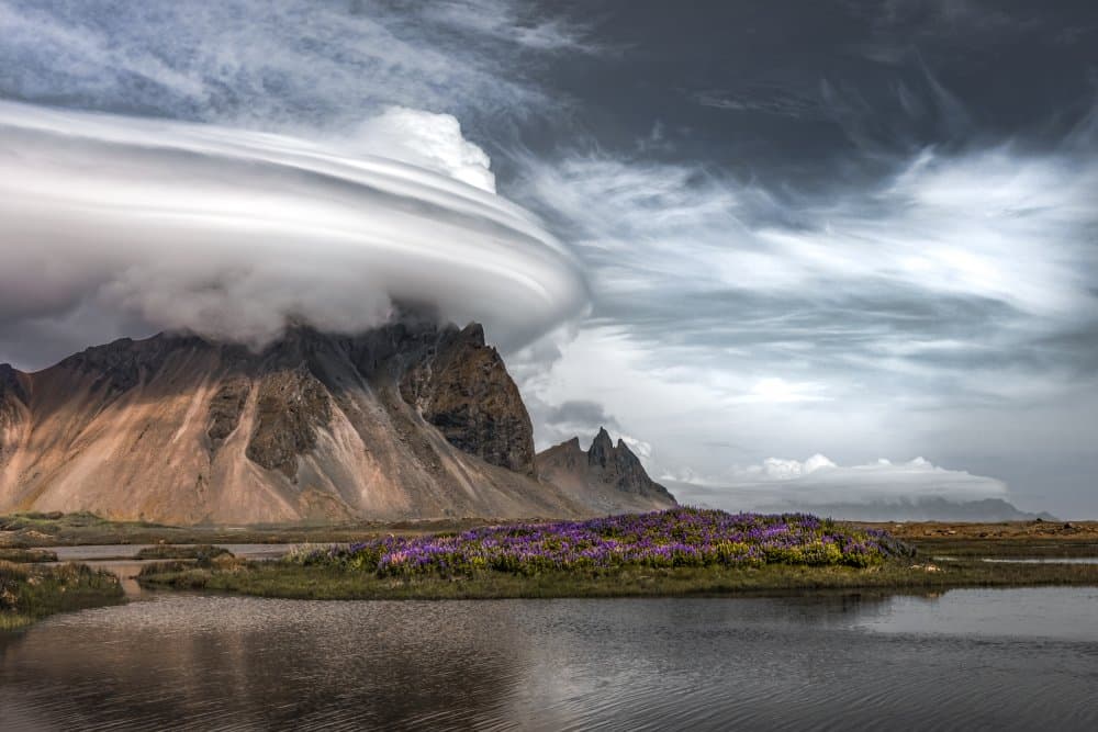 Dramatic Mountain Cloudscape by Jacek Swiercz — canvas wall art