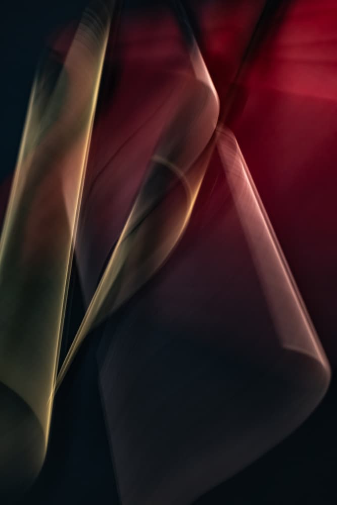 Abstract Crimson Flow by Franco Tessarolo — canvas wall art