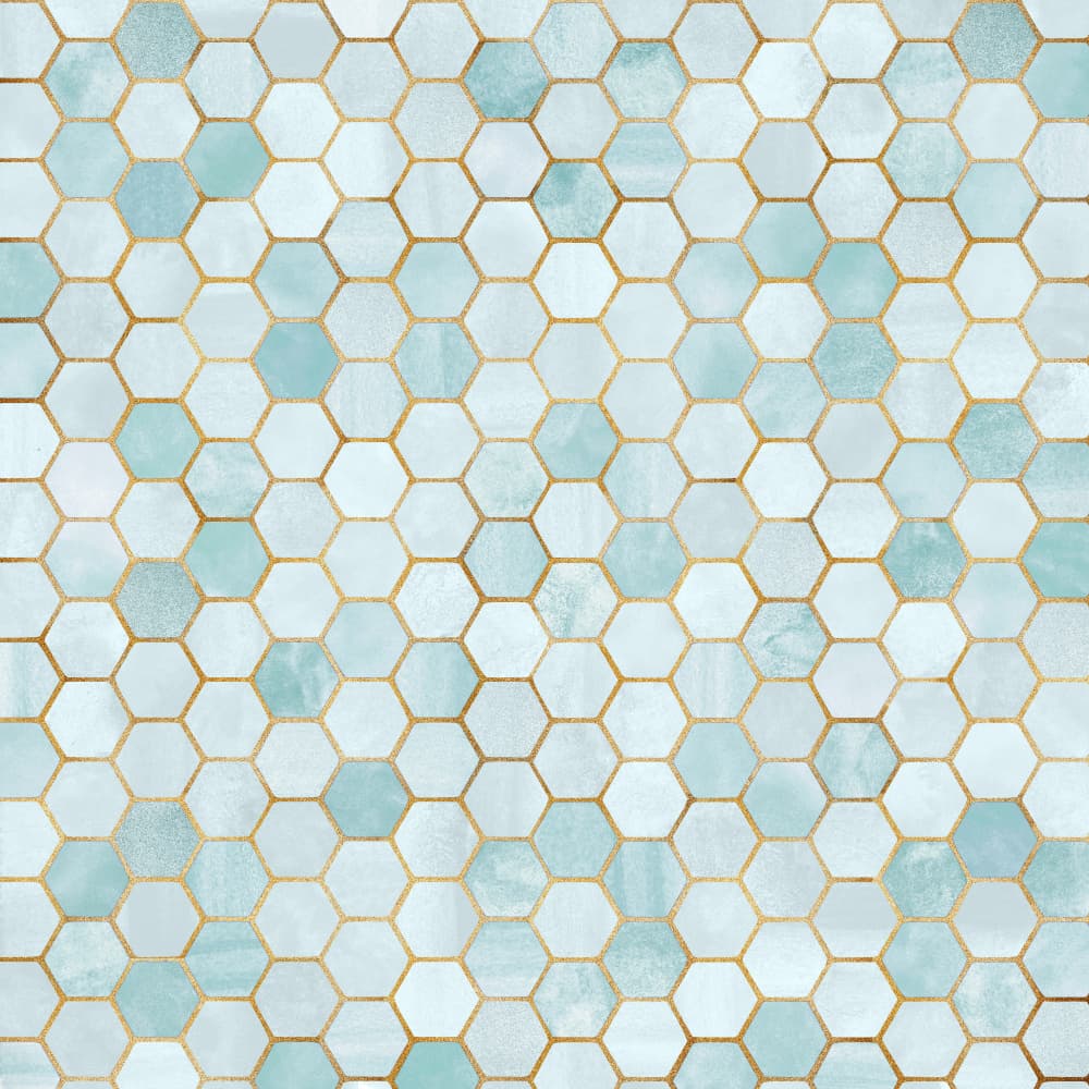 Mermaid Honeycomb by Kristian Gallagher — canvas wall art