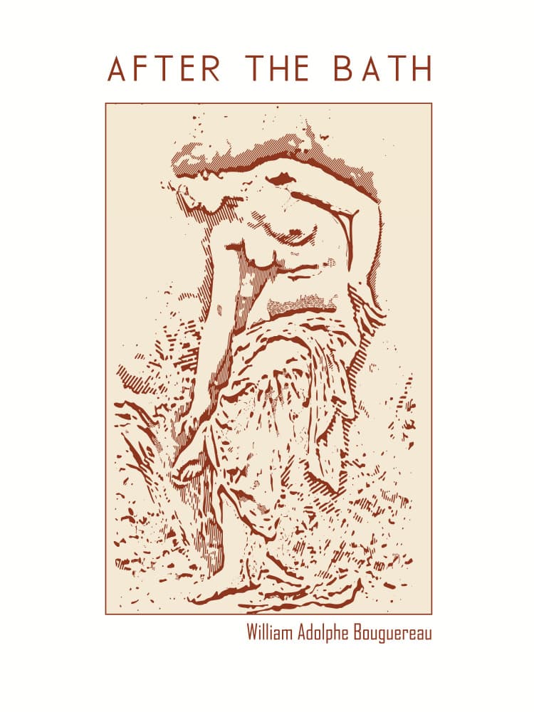 Elegant Bathing Figure by Doa Project — canvas wall art