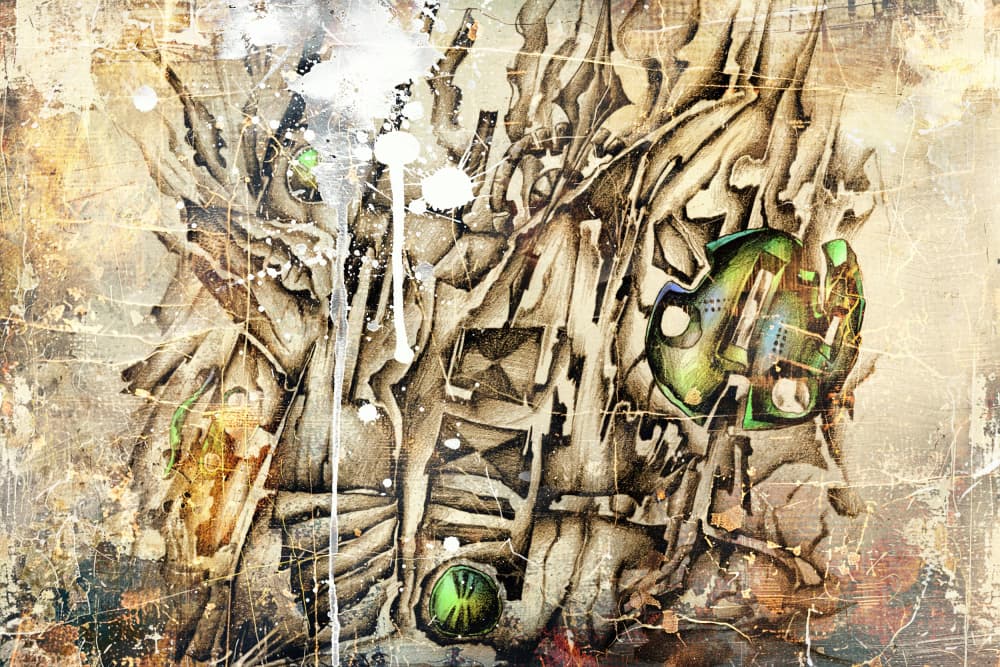 Surreal Mechanical Eye by Rafal Kulik — canvas wall art