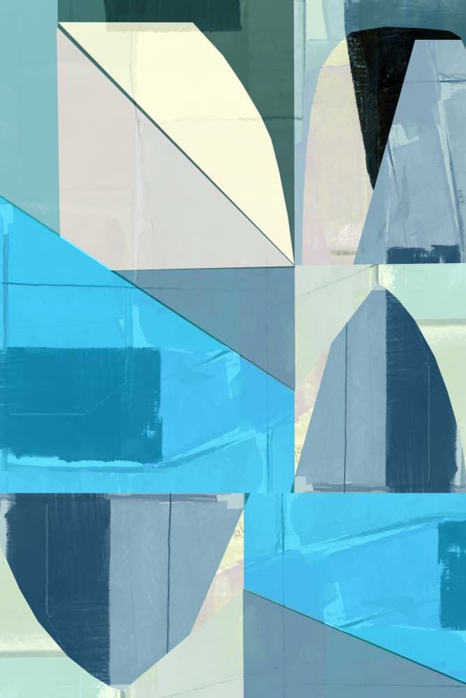Serene Abstract Geometry by cartissi — canvas wall art