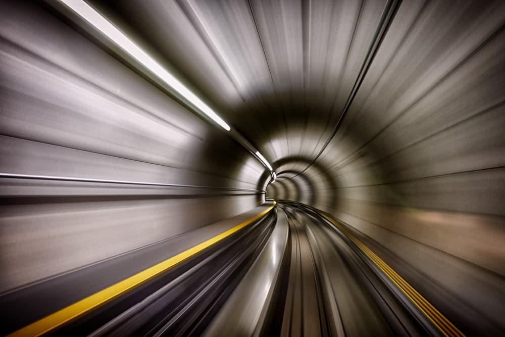 Subway Speed Blur by Sergei Ustinov — canvas wall art