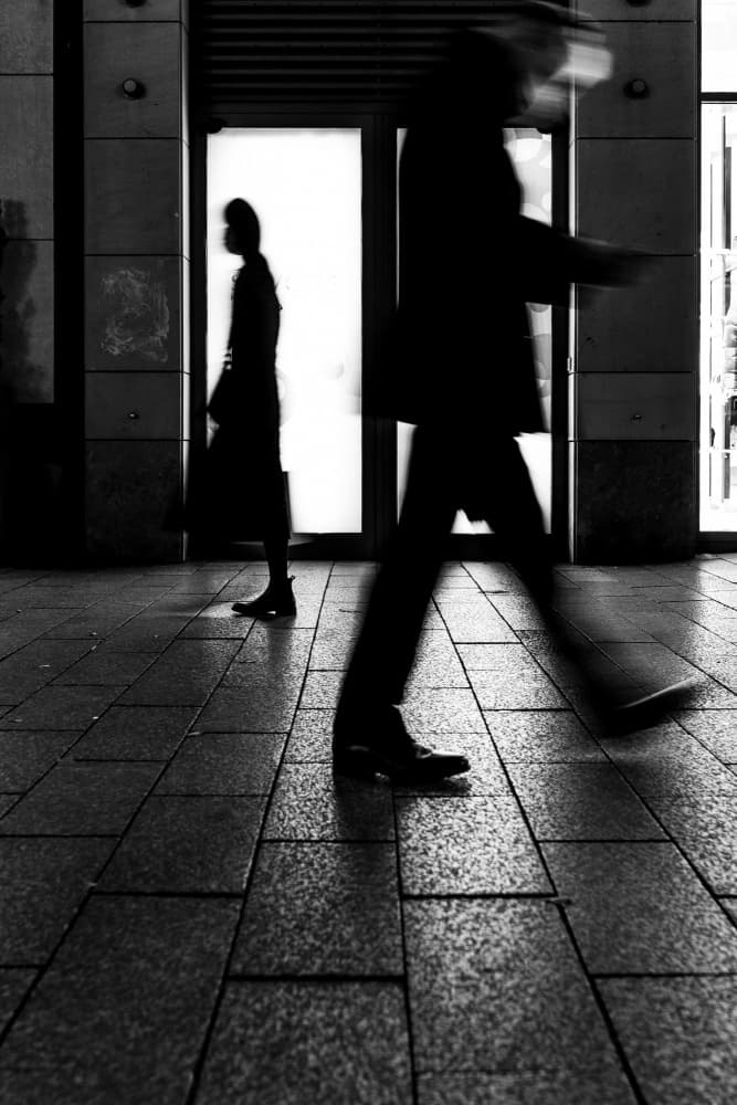 Urban Motion Shadows by Adam Street Photographer — canvas wall art